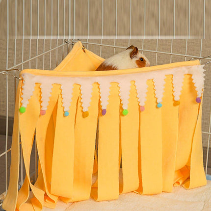 Hammock Hideout House for Hamsters Guinea Pigs Rabbits with Tassel Shelter