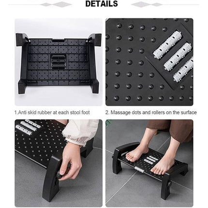 1PC Adjustable Office Foot Rest Pedal Stool Sofa Leg Support for Home or Desk Use