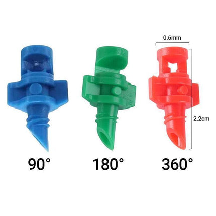 50PCS Micro Spray Jets 90-360d Watering Misting Nozzle Sprinkler Irrigation - Aimall