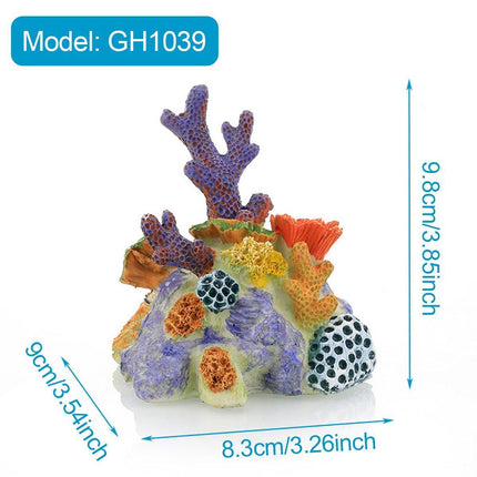 Aquarium Resin Coral Decorations for Fish Tank Marine Simulation Micro Landscape