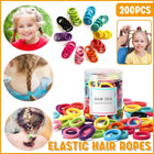 200Pcs Women Girls Hair Bands Ties Rope Rings Elastic Hairband Ponytail Holder