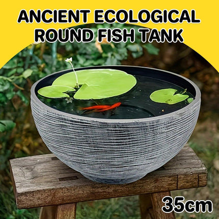 Ancient Fish Tank Lotus Flower Pot Water Lily Bowl Garden Decorative Planter