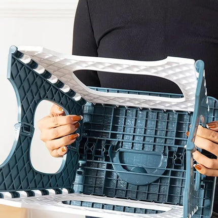 Household Folding Stool Plastic Small Portable Bench Chair for Home Office Use