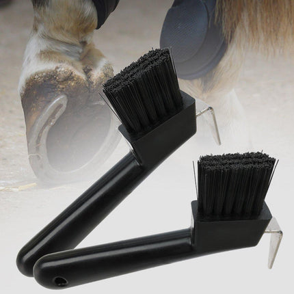 Horseshoe Cleaning Hook Brush Equestrian Horse Hoof Care Grooming Tools Supplies