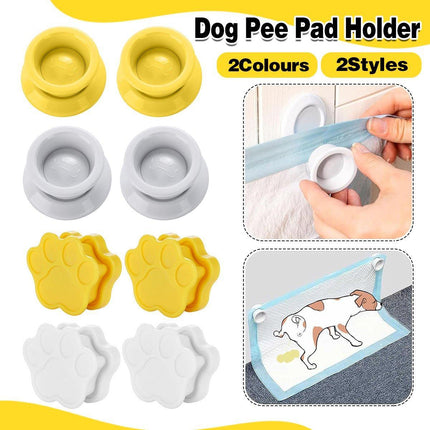 2pcs Dog Pee Pad Holder Wall Mounted Pet Urine Pad Grip Strong Adhesive Non Slip