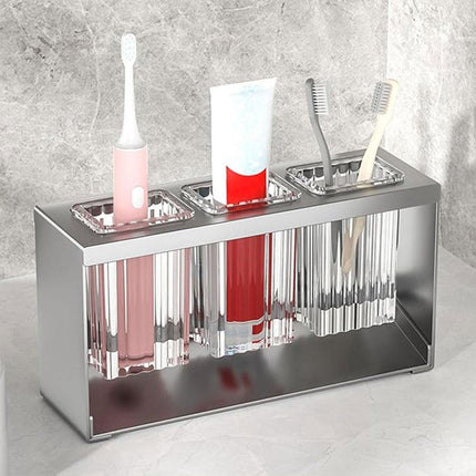 3Holes Multifunctional Kitchen Storage Rack Built-in Storage Box Chopstick Holder
