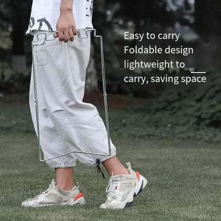 Outdoor Portable Folding Trash Bag Holder Rack for Home Kitchen and Camping Use