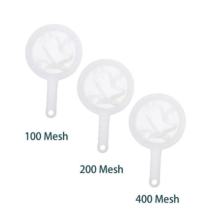 3Pcs Shrimp Net Aquarium Filter Sieve 100 200 400 Mesh Fish Fry Eggs Hatchery
