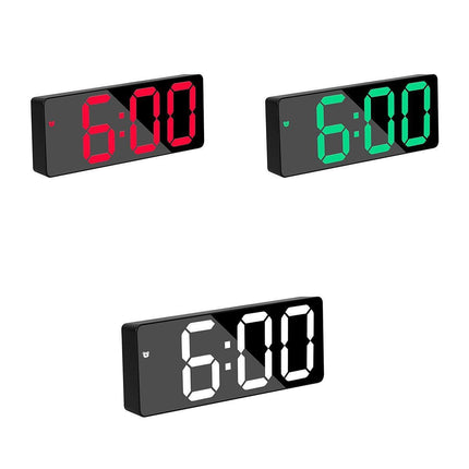 LED Digital Alarm Clock Large Display Dual Power Options Home Office Decor