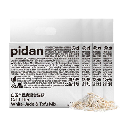 Pidan Corn starch Tofu Mixed Cat Sand 4 Pack