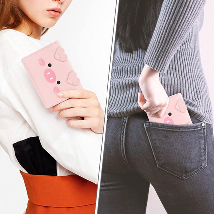 Womens Cute Cartoon Short Wallet Small Three Fold Multi Card Holder Wallet