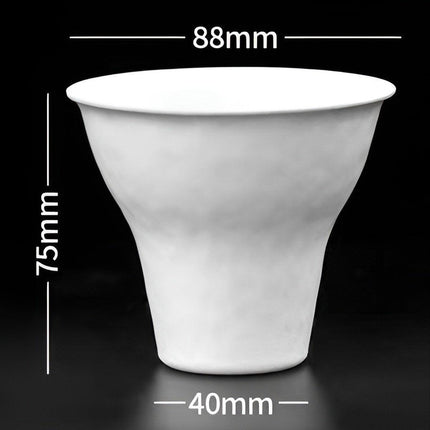 50pcs Disposable Ice Cream Cups Degradable Sugarcane Pulp Eco-Friendly Party