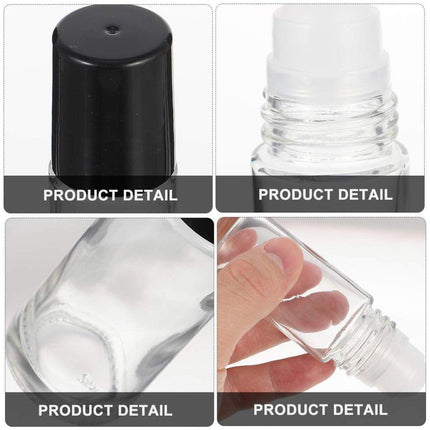 16X Clear Glass Roll On Bottle 30ml Extra Large Roller Ball Perfume Oil Underarm