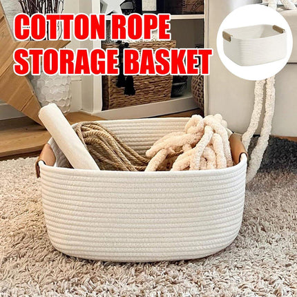 Storage Box Cotton Rope Basket Organizer Miscellaneous Storage Basket for Home