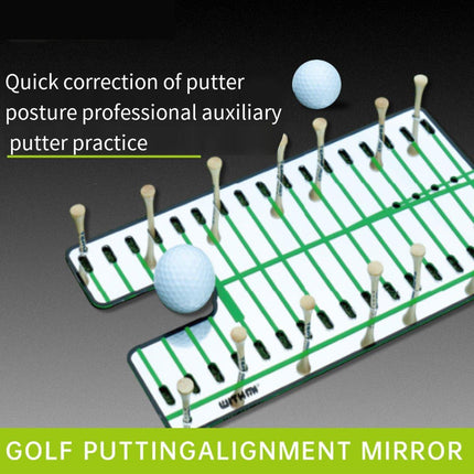 Golf Putting Mirror Swing Trainer Indoor Practice Accessories Training Aid