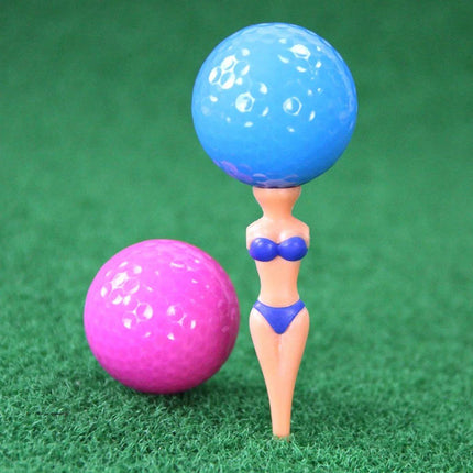 25PCS Durable 80MM Golf Nails Novelty Bikini Design Plastic Golf Accessories