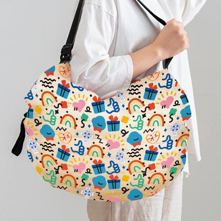 Large Foldable Eco-Friendly Shopping Bag Reusable Thickened Portable Travel Tote