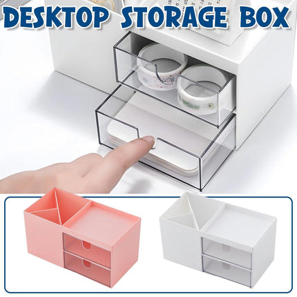Multifunctional Desktop Organizer with Storage Drawer for Home Office Supplies