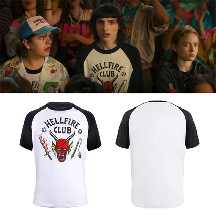 Stranger Things Hellfire Club Short Shirt Sleeve Baseball Unisex T-Shirt S~XXL AU - Aimall