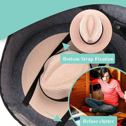 Felt Storage Bucket Handheld Zip Storage Bin with Lid for Household Organisation