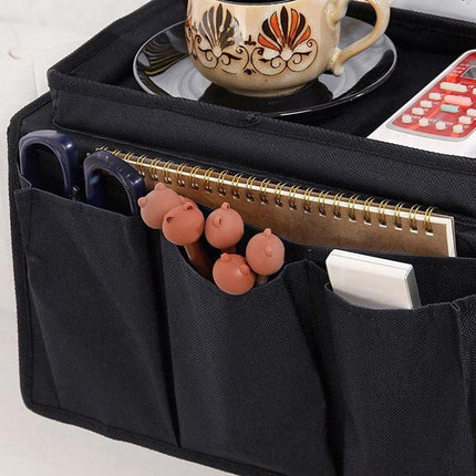 6 Pocket Couch Organizer Remote Storage Holder Sofa Chair Arm Control Rest bag - Aimall