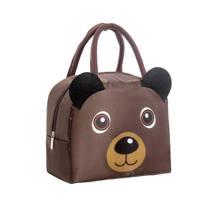 3D Bento Lunch Bag Cartoon Handbag Insulated Food Box Bag for Students LunchTote