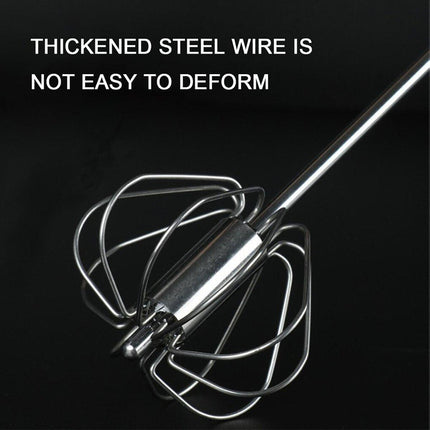 Stainless Steel Semi-Automatic Egg Beater Hand Pressed Kitchen Baking Tool