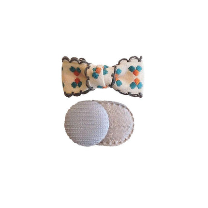 Mini Oval Hair Clips with Bows and Flowers Decorative Hair Accessories
