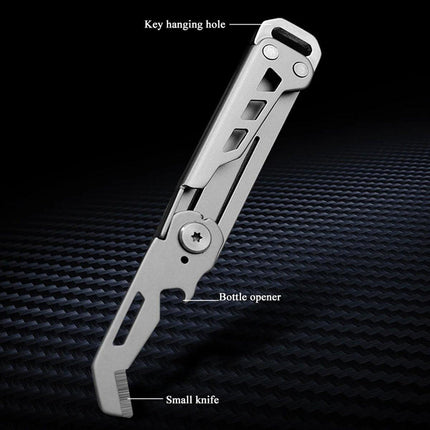 Multifunctional Folding Knife Case Opener Portable Bottle Opener EDC Tool Kit