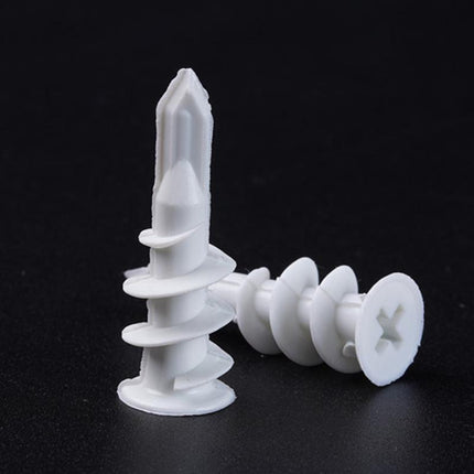 UP 500 PCS Nylon Anchors Screws 13mm x 42mm Wall Mates For Plaster Board Fixings - Aimall