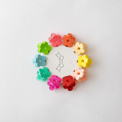 10Pcs Mini Hair Clips Girls Hairpin Clamps Plastic Claws Mix Colour Ladies Kids - Aimall