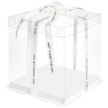 20 PCS Clear Treat Box Box Portable Cake Display Transparent Birthday Cake - Aimall
