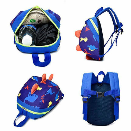 Kids Safety Harness Backpack Leash Child Toddler Anti-lost Dinosaur Bag Cartoon - Aimall