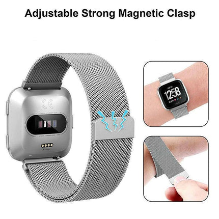For Fitbit Versa 2 Lite Watch Band Strap Sports Metal Wristband Replacement Large - Aimall