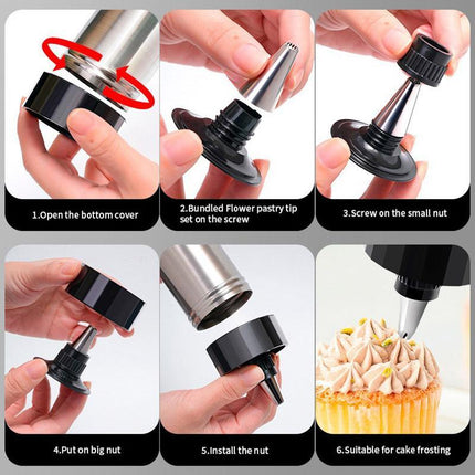 Biscuit Maker Squeeze Gun Laminating Gun for Home Baking Tools Moulds Set