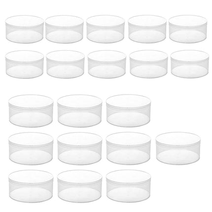 10pcs Clear Round Gift Boxes Plastic Candy Storage Containers for Party Favors