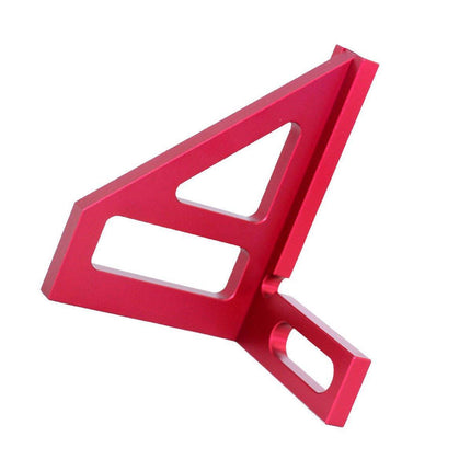Aluminum Alloy Woodworking Metric Scribe Angle Triangle Ruler Line Gauge Tool