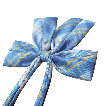Women Pleated Skirts School Uniform High Waist Plaid Skirt Students Clothes