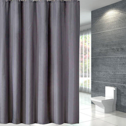 Solid Color Waterproof Shower Curtain Bathroom Decor Resistant Fabric Liner
