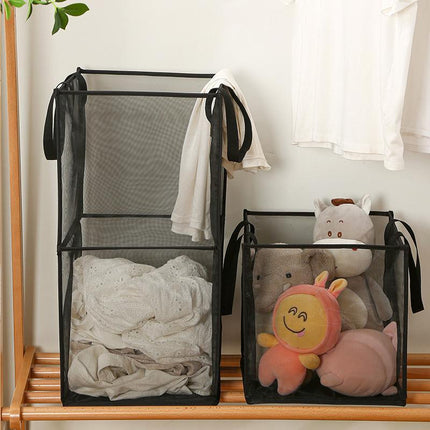 Foldable Laundry Washing Clothes Storage Bag Hamper Basket Bin Organiser - Aimall
