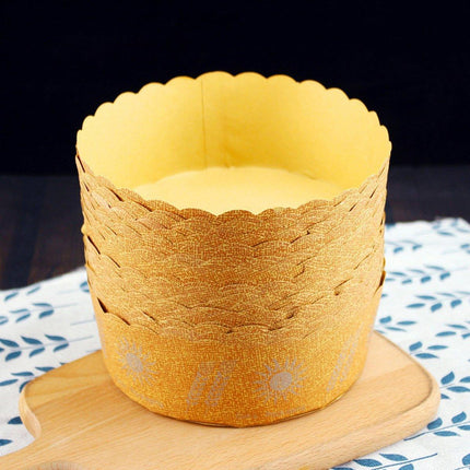 100PCS High Temperature Kraft Paper Bread Cupcake Holder Resistant Paper Cup