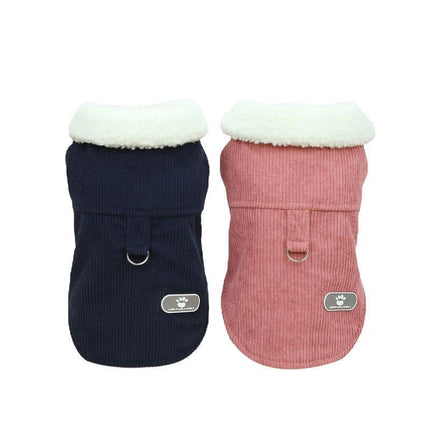 Pet Dog Clothes Jackets Warm Jumper Windproof Puppy Winter Coat Clothes Clothing Navy - Aimall
