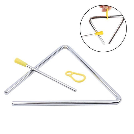 Kids Metal Musical Triangle With Striker Rod Percussion Instrument Toys Gift - Aimall