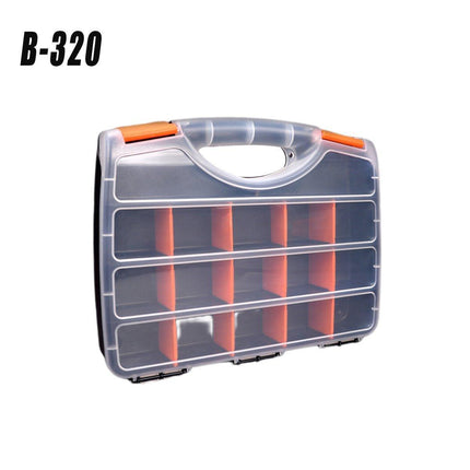 Clear Plastic Storage Box Multi Compartment Organizer for Small Parts Beads