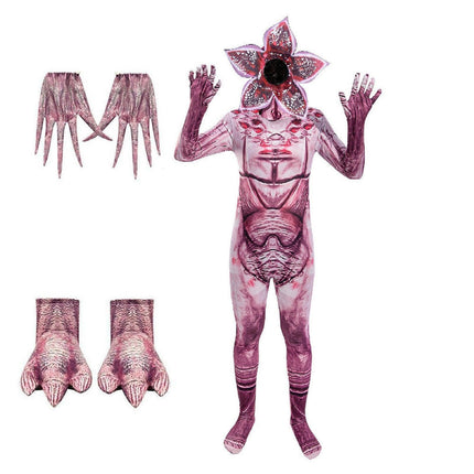 Man-eating Flower Jumpsuit Halloween Horror Cosplay Leotard Costume Kids Adult Same Strange Story