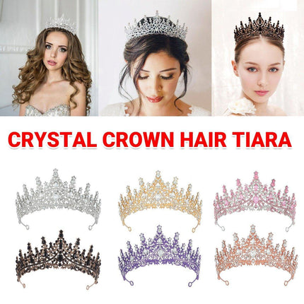 Tiara Crystal Rhinestone Crown Princess Rhinestone Crown Prom Crystal Headband