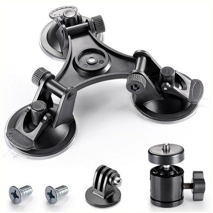 Sports Camera Accessories Three Legged Car Suction Cups Mounting Tool for Camera