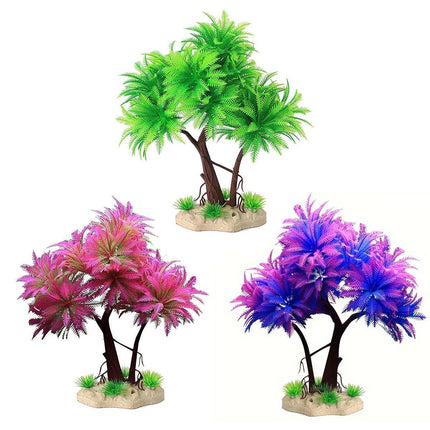 Fish Tank Decoration Artificial Water Grass Ornament Plastic Aquarium Bonsai