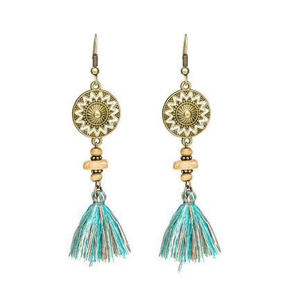Vintage Tassel Earrings for Women Long Ethnic Style Dangle Fashion Jewellery
