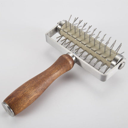 Stainless Steel Pizza Roller Wheel Hole Punch for Baking DIY Bread Baking Tool